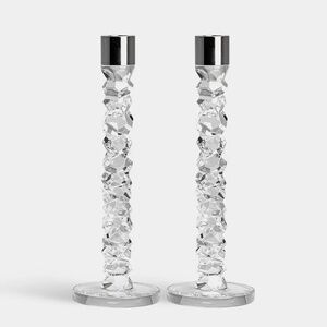 Orrefors Carat 11" Crystal Candlesticks – New in Box